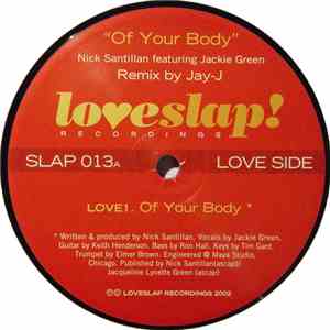 Nick Santillan Featuring Jackie Green - Of Your Body download free